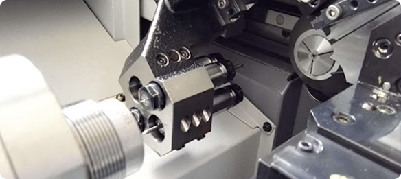 CNC Precision Automatic Lathe is a turning and milling machine, more complex and advanced CNC automatic lathe. Mainly the main spindle Z moves forward and backward, while the knife can move X, Y, can realize three-dimensional processing, a time molding. Surely different accessories such as sub-spindle can be installed according to different parts, so it can process all kinds of complex process products.